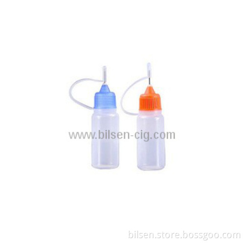 Factory Price E-cig plastic 10ml clear eliquid bottle with needle cap